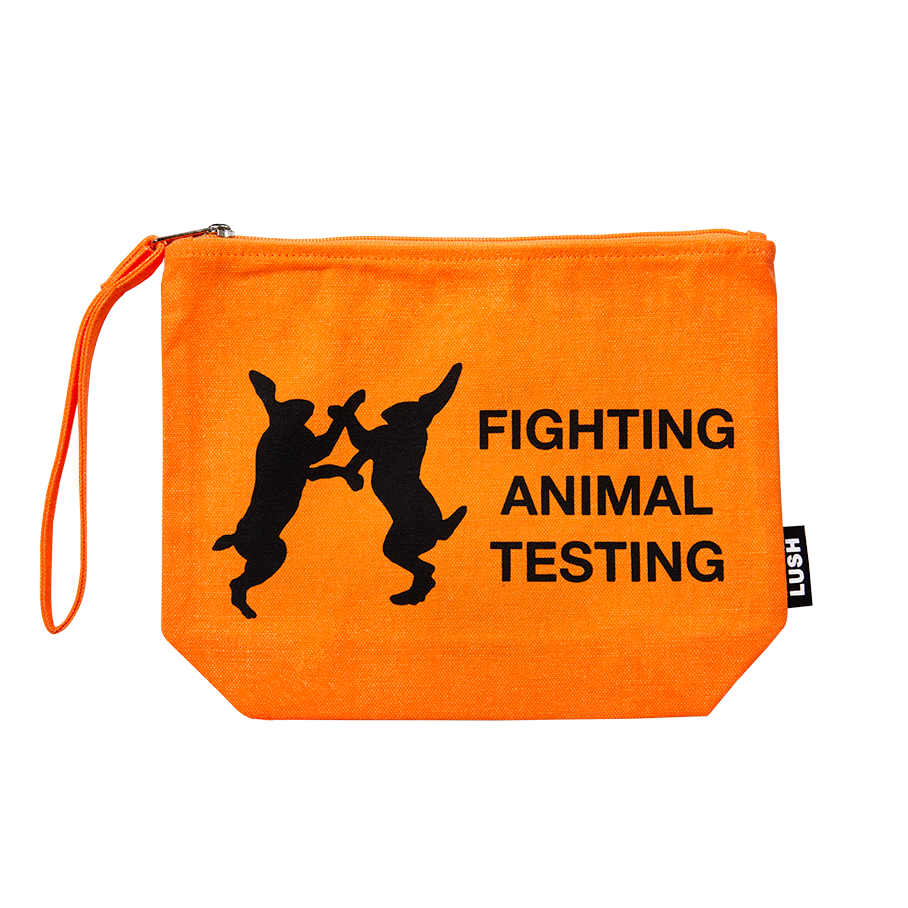 Fighting Animal Testing - Orange Pouch