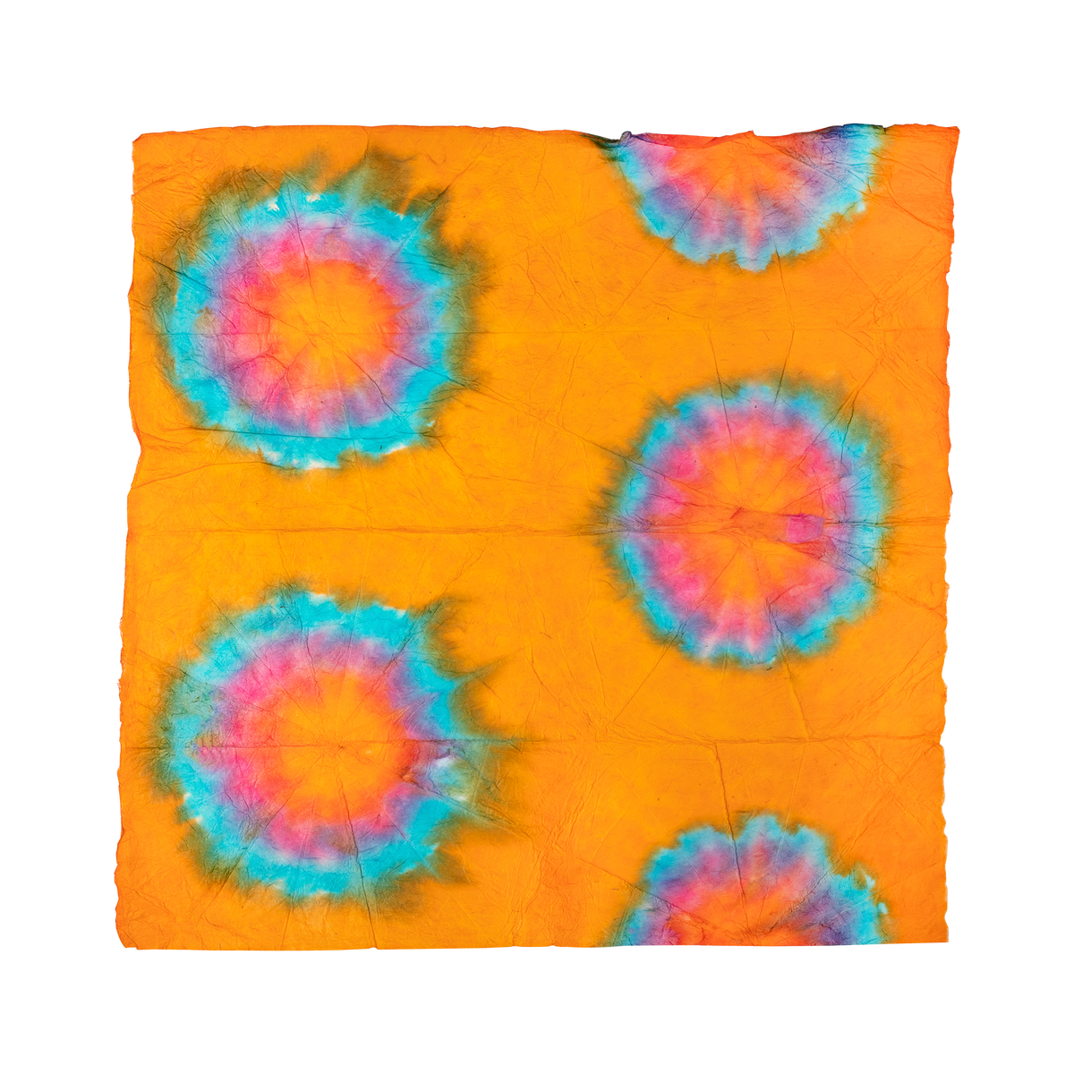 Orange Tie-Dye Lokta Wrap